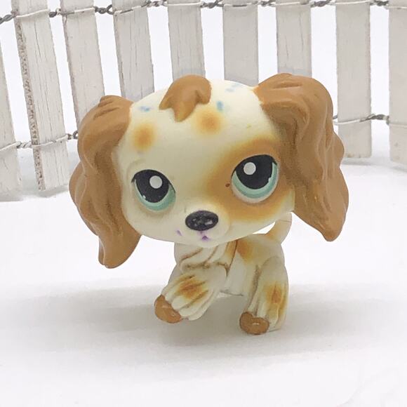 Littlest Pet Shop No # LPS Authentic Cocker Spaniel Dog Puzzle Green Eyes 2006 - Picture 1 of 7